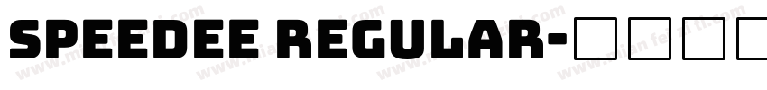 Speedee Regular字体转换
